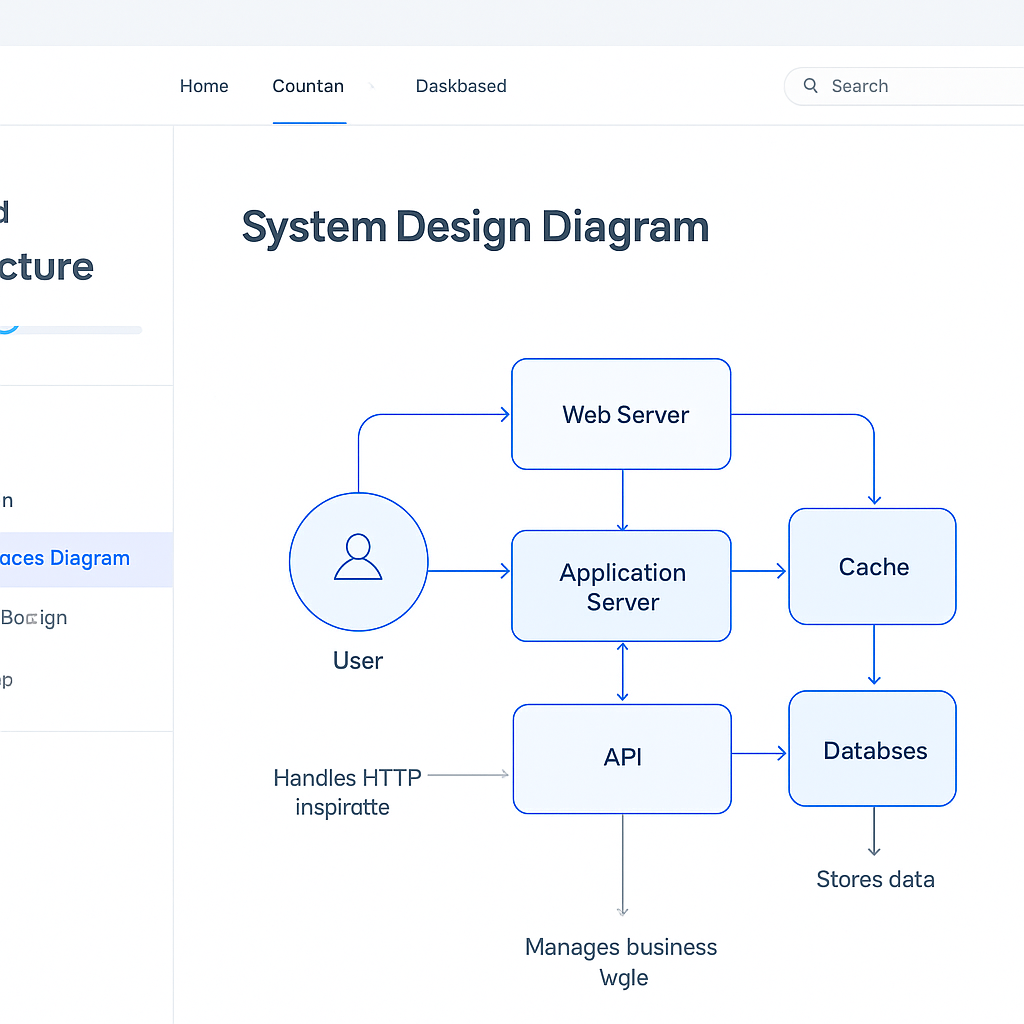 DevArch — Interactive Learning Platform interface